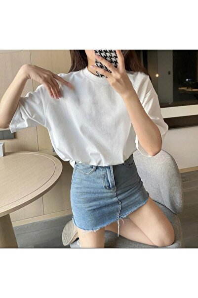 Meyar Crew Neck Oversize Short Sleeve 100% Cotton T-Shirt