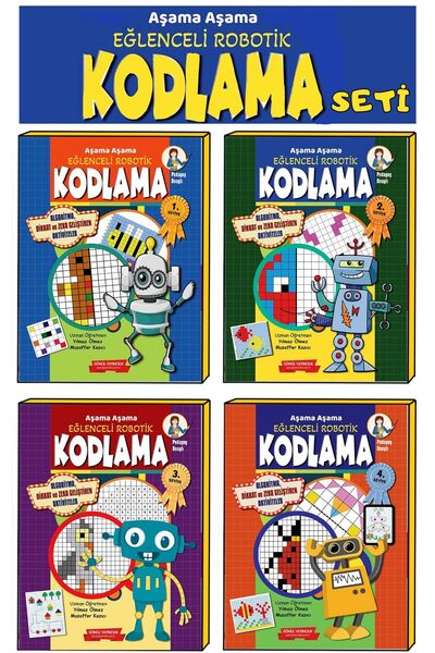GÖNÜL YAYINCILIK 7-11 Yaş Adım Adım Robotik Kodlama 1-2-3-4 Seviye