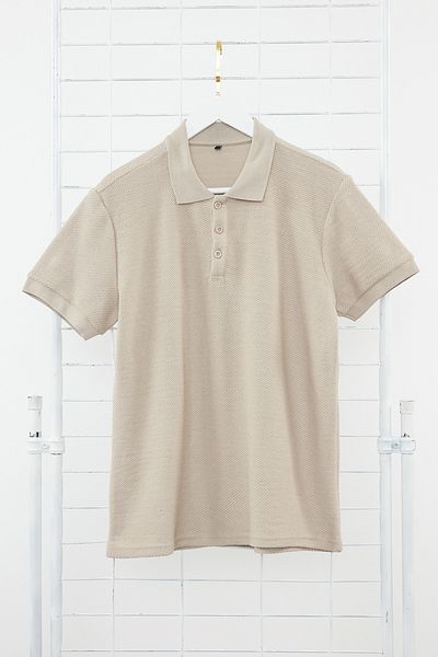 Trendyol Collection Stone Regular/Normal Cut Krátký rukáv Textured Button Polo Collar Tričko TMNSS23PO00018