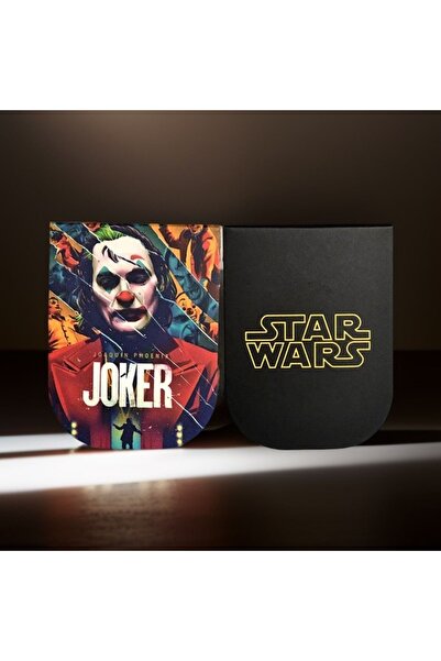 Pagos Yayınları Joker & Star Wars 2-Piece Magnetic Bookmark (4X6 CM/350 GRBIR...