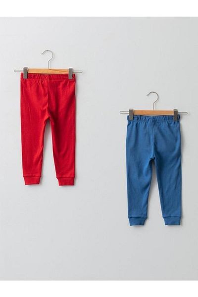 LC Waikiki Baby Boy Pajama Bottoms with Elastic Waist 2 Pieces
