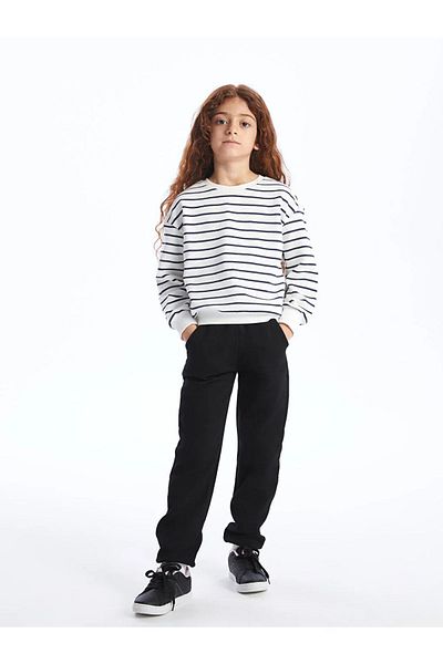 LC Waikiki LCW Kids Basic Girl's Jogger Sweatpants με ελαστική μέση