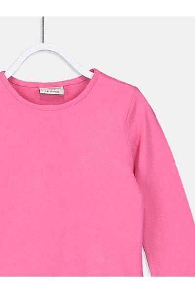 LC Waikiki Crew Neck Basic Long Sleeve Girl's T-shirt