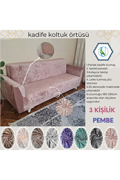 Generic Brand Trosjed u Uy stilu od baršuna i set kauča - navlaka za kauč na ...