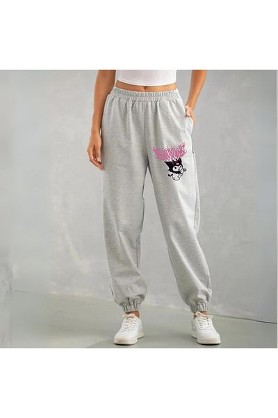 Touz Moda Γκρι φούτερ με στάμπα Kuromi