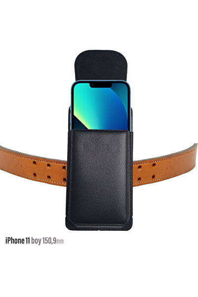 EXENAR Husă compatibilă cu centura și geanta pentru talie pentru iPhone 11