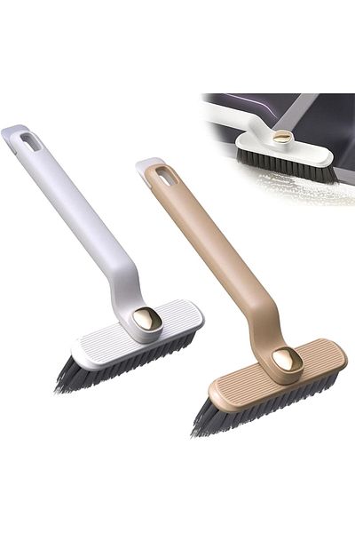 Yenigeldi 2024 New releaseD - 2 Pieces White, 360 Degree rotating, Crevice Corner Cleaning Brush