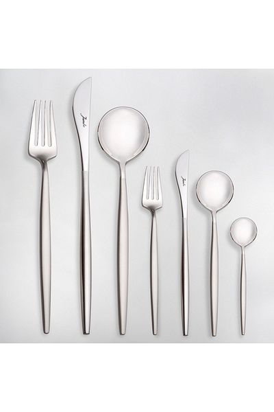 Jumbo 9000 Matte 84 Piece 12-Person Cutlery Set