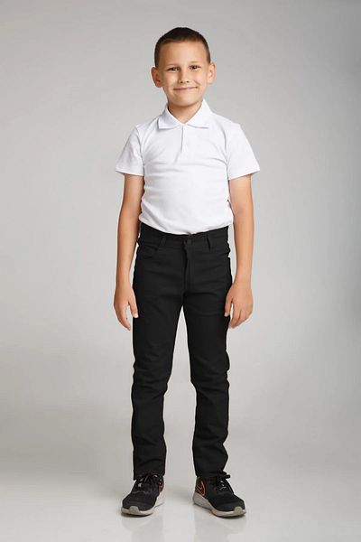 BALBEY Black Lycra Boy's Trousers