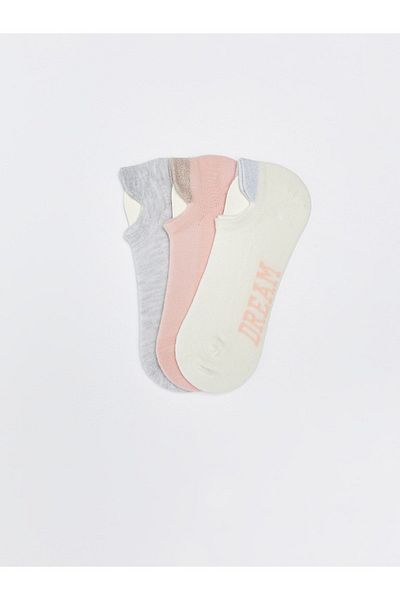 LC Waikiki Printed Women's Booties Socks 3 Pack