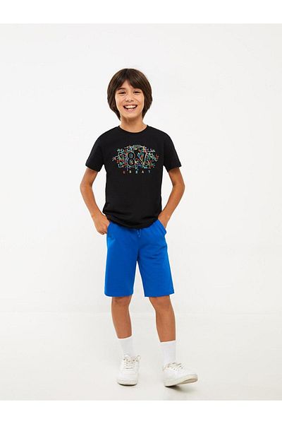 LC Waikiki Pantaloni scurți de bază pentru băieți LCW Kids cu talie elastică