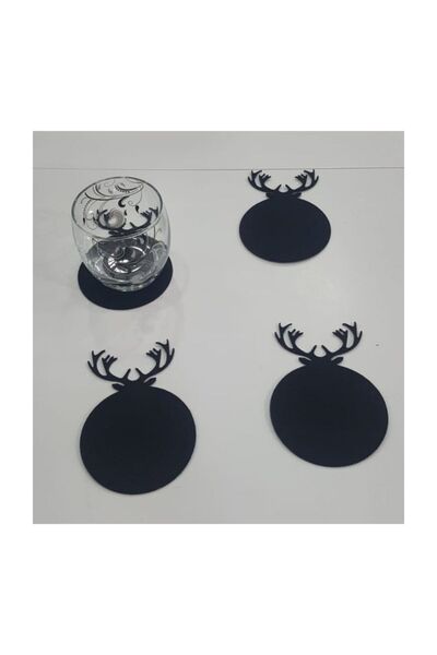 Şeker Portakalım Новорічний олень, 4 шт., маленькі підставки під чашки, амери...