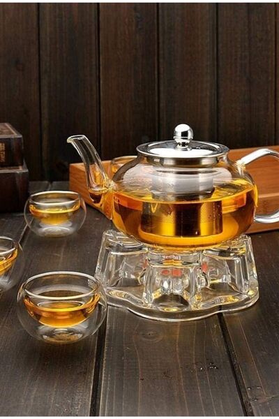 NEWNOW Cam Isıtma Standı, Kamp Ocak Isıtıcı, Cam ve Çelik Demlik Isıtıcısı