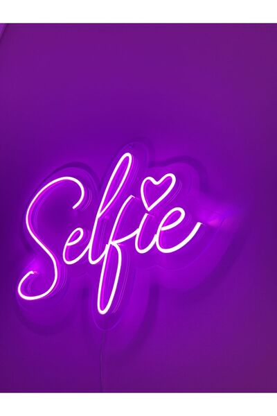 Neon Selfie Neon Led Duvar Dekorasyon Aydınlatması