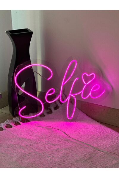 Neon Selfie Neon Led Duvar Dekorasyon Aydınlatması
