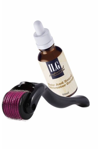 ILG KOZMETİK Saç Ve Sakal Çıkarıcı Set 50 ml + Dermaroller