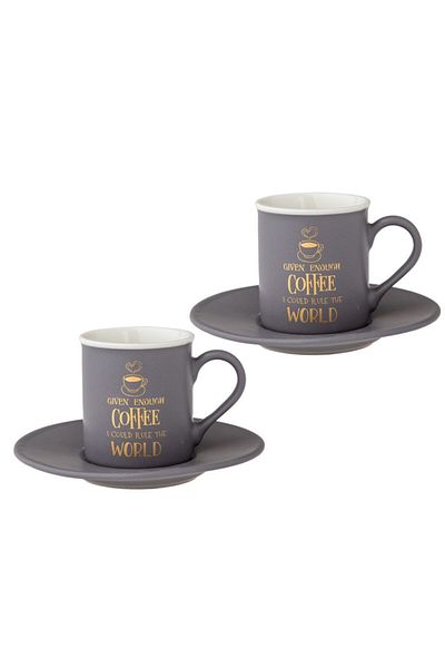 Jumbo Std Joy - Grey Coffee Cup Set, Classic