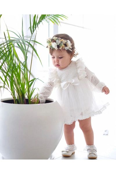 TOGY BABY VE KIDS WEAR Baby Girl Guipure Tulle Princess Dress