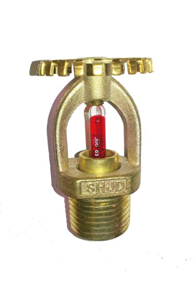Non Ul Dik Up Tip Yangın Sprink Pirinç 68 C Kırmız 1/2 Sr Onaysız