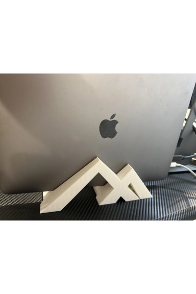 three3dprints Suport vertical modern și elegant pentru Macbook Suport vertical din plastic pentru birou