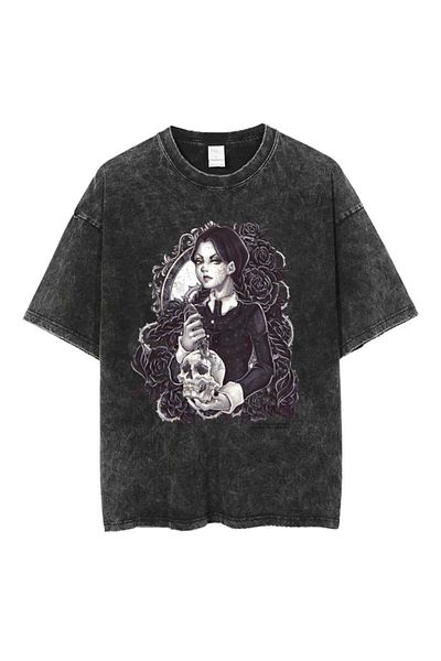 Touz Moda Τετάρτη πλενόμενο Unisex Vintage μπλουζάκι