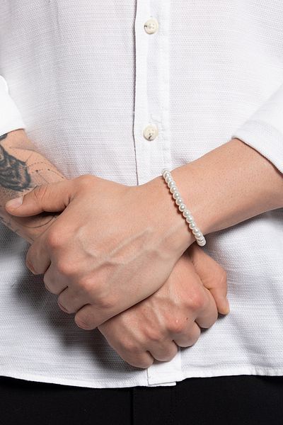 Fjellor Arwen Unisex Adjustable Pearl Stone Detailed Bracelet