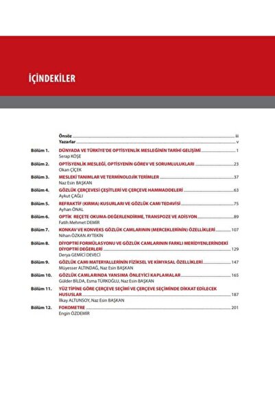 Nobel Tıp Kitabevi Optisyenliğe Giriş