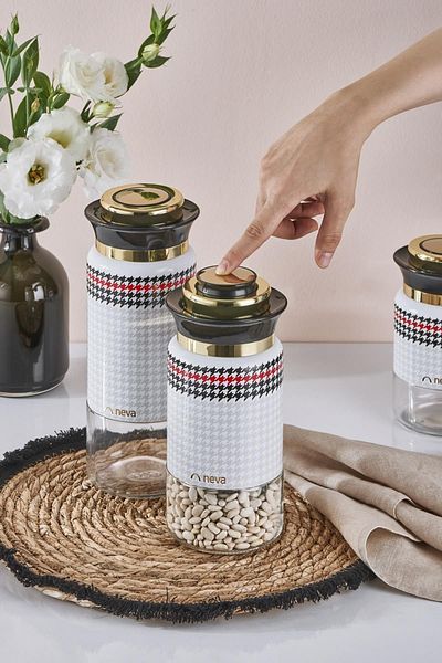 Neva N3271 Berry 3 Piece Jar Set