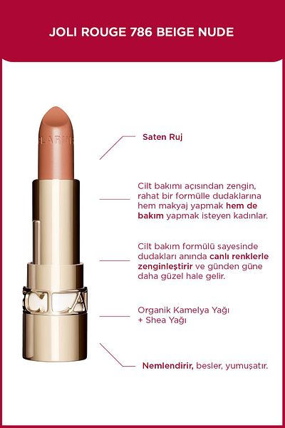 Clarins Jolı Rouge 786 - Bege Nude Winter Hebise