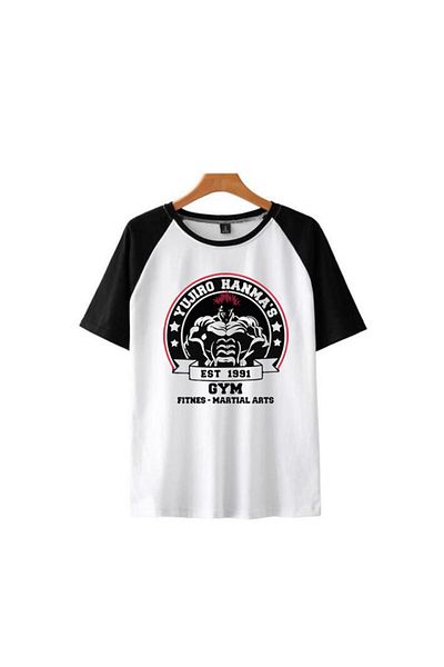 Touz Moda Yujiro Hanma - Gym Printed White Unisex Oversize T-shirt