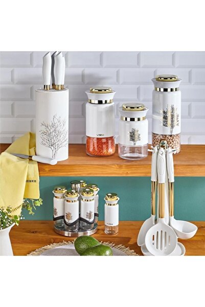 Neva N3483 Çınar Naturel 6 Lı Silindir Bıçak Seti