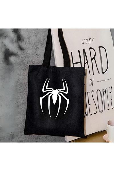 Touz Moda Spider Web Black Cloth Bag