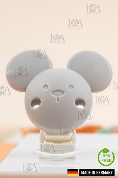 LANDOFACCESSORY BPA Free Silicone Pacifier Chain Clip