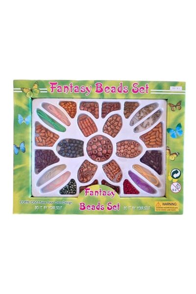 TURKAFONE Büyük Boy Boncuk Takı Tasarım Hobi Seti - Fantasy Beads Set