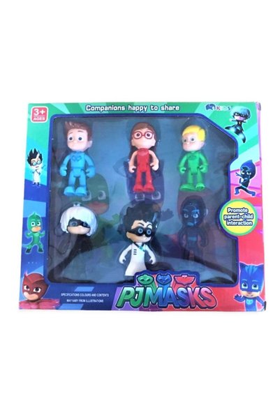 TURKAFONE Pjmasks 6'lı Pijamaskeliler Figür Seti