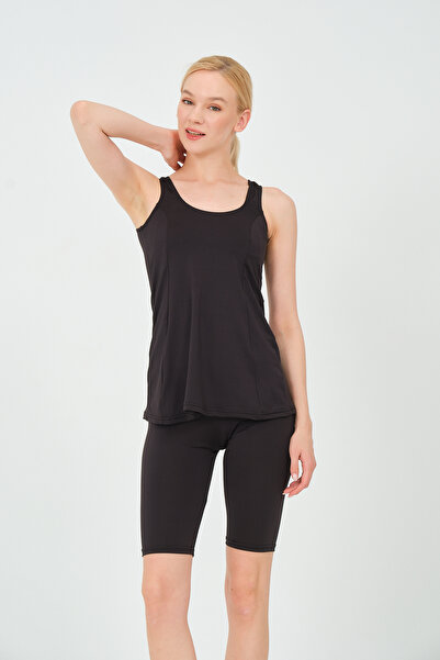 myfirstsea Kadın Düz Renk Tankini Likralı Esnek Kumaş Düz Renk Tankini