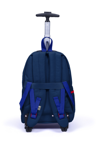 Coral High Sport Lacivert Kırmızı Dört Bölmeli Usb'li Çekçekli Sırt Çantası 23254