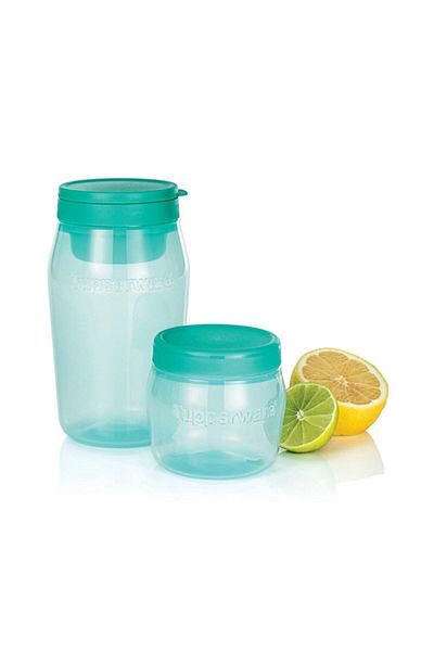 Tupperware Multi-Purpose Jar 2-Piece Storage Container 825ml-325mlviolahome