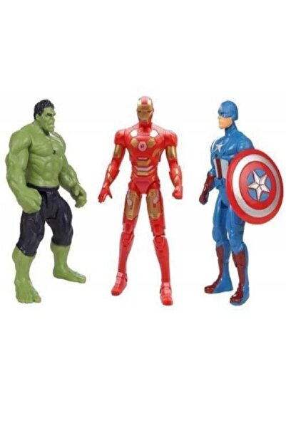 AVENGERS 2 Oyuncak 3 Lü Süper Kahraman Oyuncak Figürleri Ironman Hulk K. America