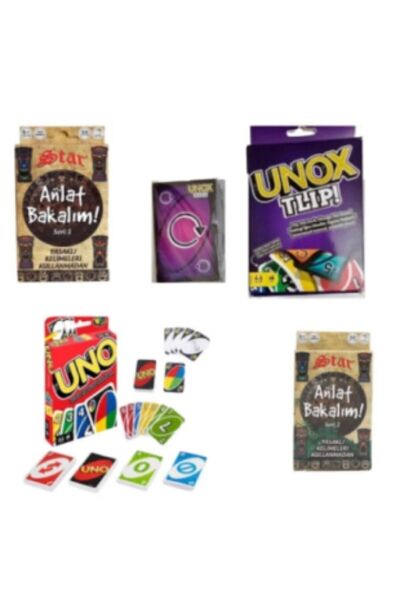 TURKAFONE Uno Unox Anlat Bakalım Seri 1 Ve 2 Seri 4lü Set