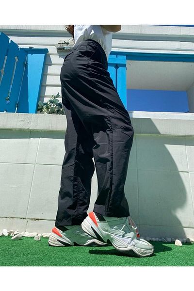 Touz Moda Y2K Black Trousers - Vintage Design