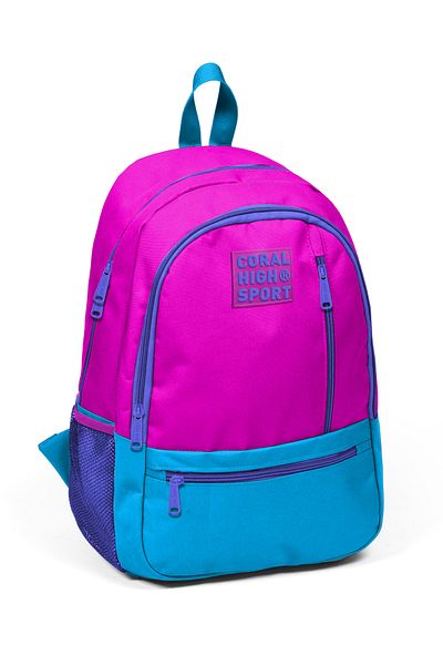 Coral High Rucsac Sport Roz Albastru cu trei compartimente 23461