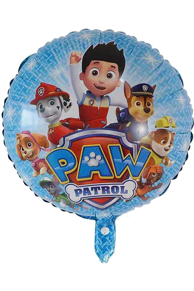 Parti dolabı 1 Adet Paw Patrol Folyo Balon Marshall, Chase, Skye, Rubble Temalı Paw Patrol Balonu 45 Cm