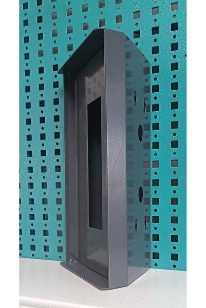 Acil Pano Açılı Diafon 15x27,5x10,5 Ap3 Zil Paneli, Metal Yön Çevirme Ve Koruma Kutusu Antrasit Uyumlu
