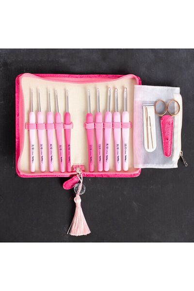 Tulip Etimo Rose Pink Wool Crochet Set - Ter-001e