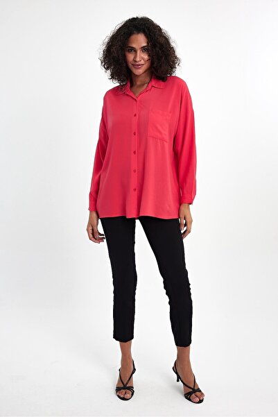 yakamor Cămașă oversize din popelin pentru femei