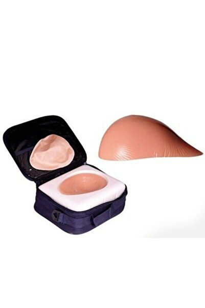 tuumex Lüks Silikon Protez Göğüs Meme Protezi (OVAL - SİMETRİK) Çantalı Kılıflı