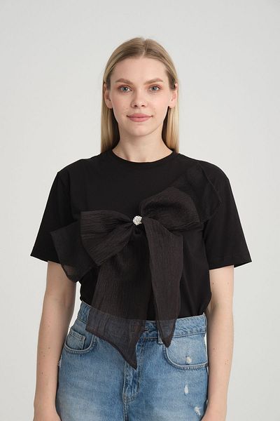 Pulli Collection Tricou pentru femei Black Bow