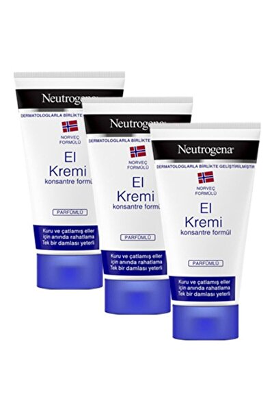 Neutrogena Norveç Formülü El Kremi Parfümlü 50 Ml X 3 Arm 6556