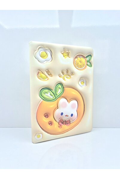 Mikro puffy pofuduk not defteri 3D kabartmalı 12*18 96yp